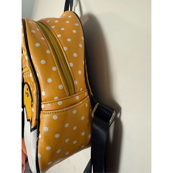 Sanrio Gudetama The Lazy Egg by Funko Yellow & White Polka Dot Mini Backpack Ani
